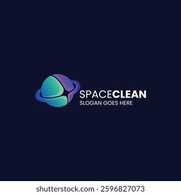 Space Clean Gradient Colorful Logo