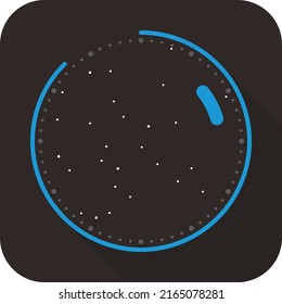 Space Uhren flache Mode-Icon-Design, Uhrsymbol, Vektorgrafik