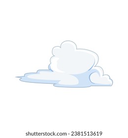 space cloud cartoon. atmosphere summer, cumulus environment, cloudscape blue space cloud sign. isolated symbol vector illustration