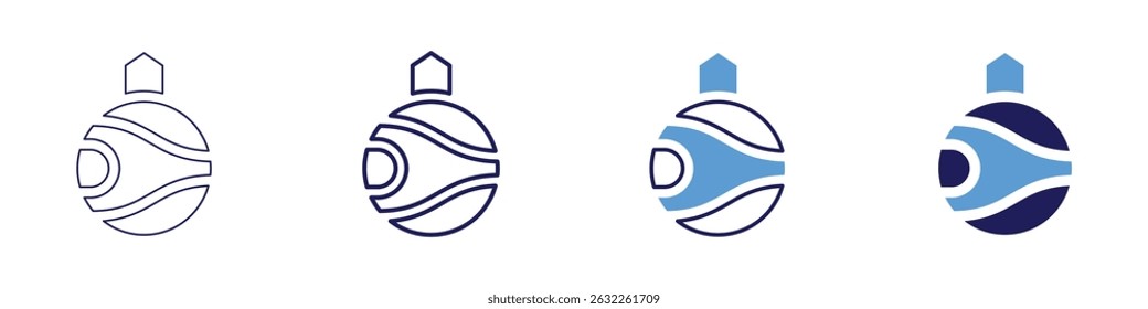 Space colonization icon in 4 different styles. Thin Line, Line, Bold Line, Duotone. Duotone style. Editable stroke.