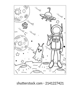 Space Coloring Pages For Kids 
