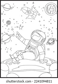 Space Coloring Pages for Kids
