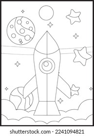 Space Coloring Pages for Kids