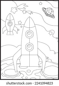 Space Coloring Pages for Kids