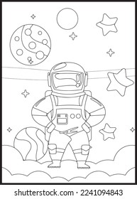 Space Coloring Pages for Kids