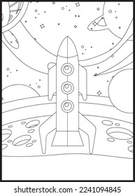 Space Coloring Pages for Kids