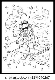 Space Coloring Pages for Kids