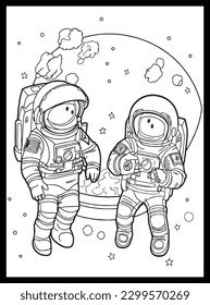 Space Coloring Pages for Kids