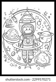 Space Coloring Pages for Kids