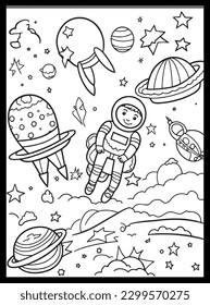 Space Coloring Pages for Kids