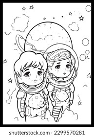 Space Coloring Pages for Kids