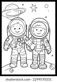 Space Coloring Pages for Kids