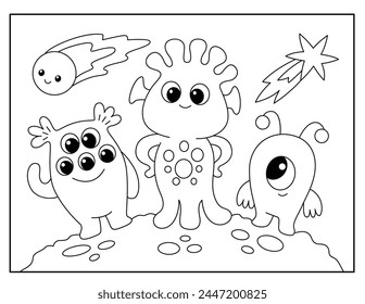 Space Coloring Pages for Kids