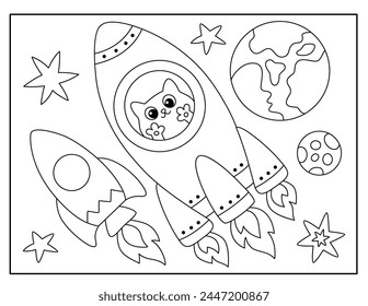 Space Coloring Pages for Kids