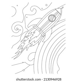 Space Coloring Pages For Kids Printable