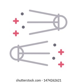 space colour line ector icon