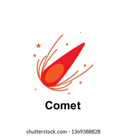 Space, comet color icon. Element of color space icon. Premium quality graphic design icon. Signs and symbols collection icon for websites, web design