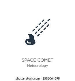 Space comet icon vector. Trendy flat space comet icon from meteorology collection isolated on white background. Vector illustration can be used for web and mobile graphic design, logo, eps10