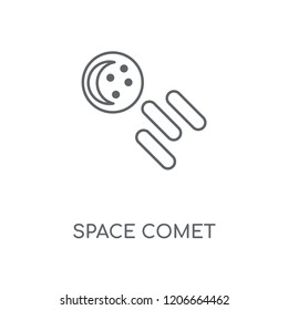Space Comet linear icon. Space Comet concept stroke symbol design. Thin graphic elements vector illustration, outline pattern on a white background, eps 10.