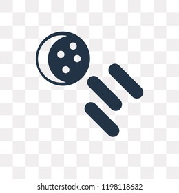 Space Comet vector icon isolated on transparent background, Space Comet transparency concept can be used web and mobile