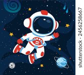 Space Concept With An Astronaut