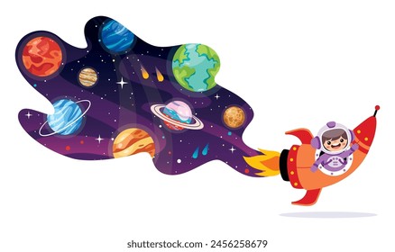 Space Concept With An Astronaut