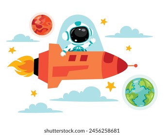 Space Concept With An Astronaut