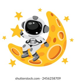 Space Concept With An Astronaut