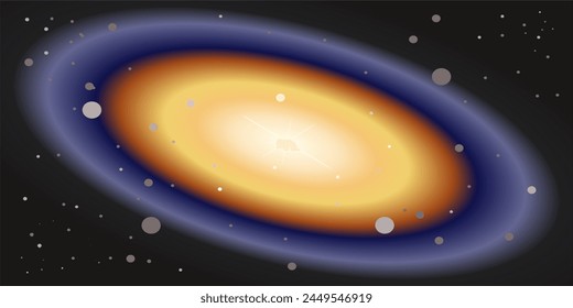 Space, conceptual digital scientific illustration