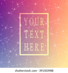 Space cosmic constellation with stars on a blurred background with lights. Place for text
