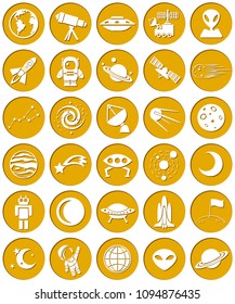 Space cosmic vector icons