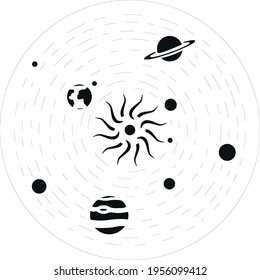 Space, cosmoc, solar system, nine planets