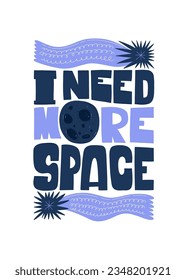 Space and cosmos abstract elements. Astronomy and Stellar composition. Modern trendy Matisse minimal style. Universe and Galaxy poster, invite.
