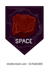 space cosmos universe badge style