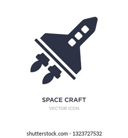 Space Craft Icon On White Background. Simple Element Illustration From Transport Concept. Space Craft Sign Icon Symbol Design.