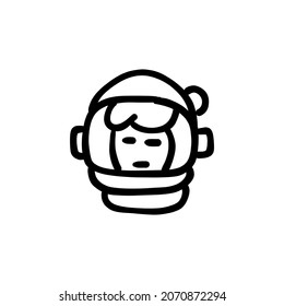 Space Craft Icon In Vector. Logotype - Doodle