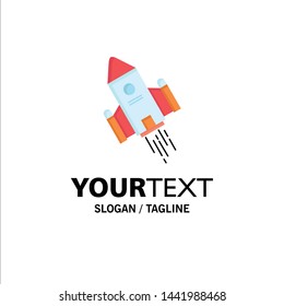 space craft, shuttle, space, rocket, launch Flat Color Icon Vector