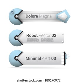 Space craft style graphics elements sciencfiction futuristic retro bubble and panel composition of scalable blue color edition robot vector elements for infographics and web banner text box 