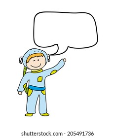 Space design over white background, vector illustration