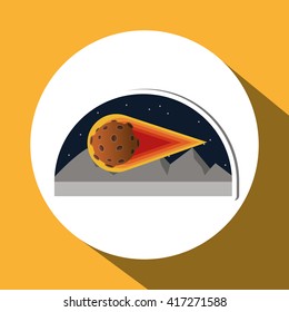 Space design. science concept. cosmos icon, vector illustration