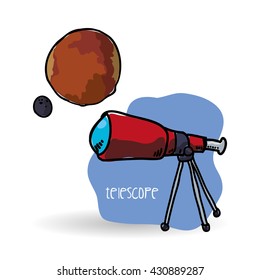 Space design. science icon. Isolated illustration , vector