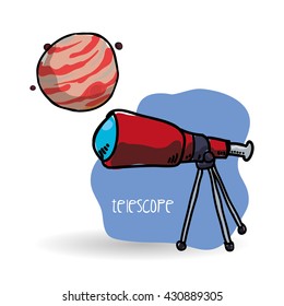 Space design. science icon. Isolated illustration , vector