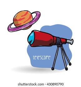 Space design. science icon. Isolated illustration , vector