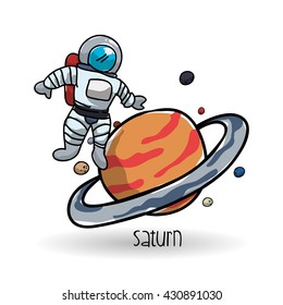 Space design. science icon. Isolated illustration , vector