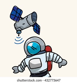 Space design. science icon. Isolated illustration , vector