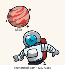 Space design. science icon. Isolated illustration , vector