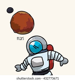 Space design. science icon. Isolated illustration , vector