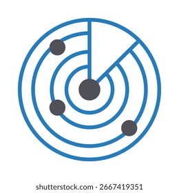 Icono de Vector de diagrama de espacio que puede modificarse o editarse fácilmente

