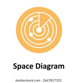 Space Diagram Vector icon which can easily modify or edit
