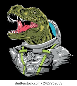 space dinosaur galaxy astronaut danger